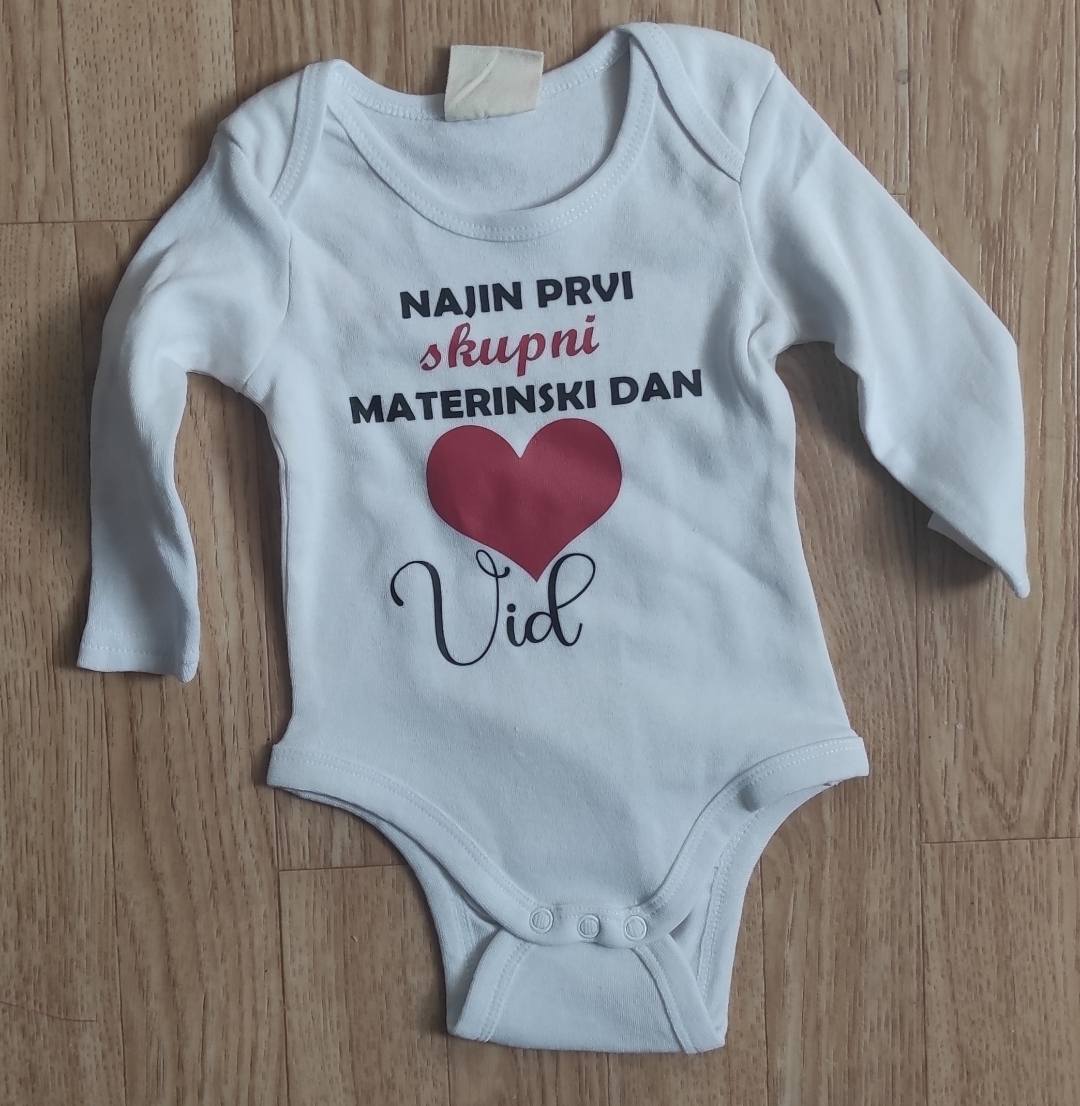 Bombažni otroški bodiji po meri